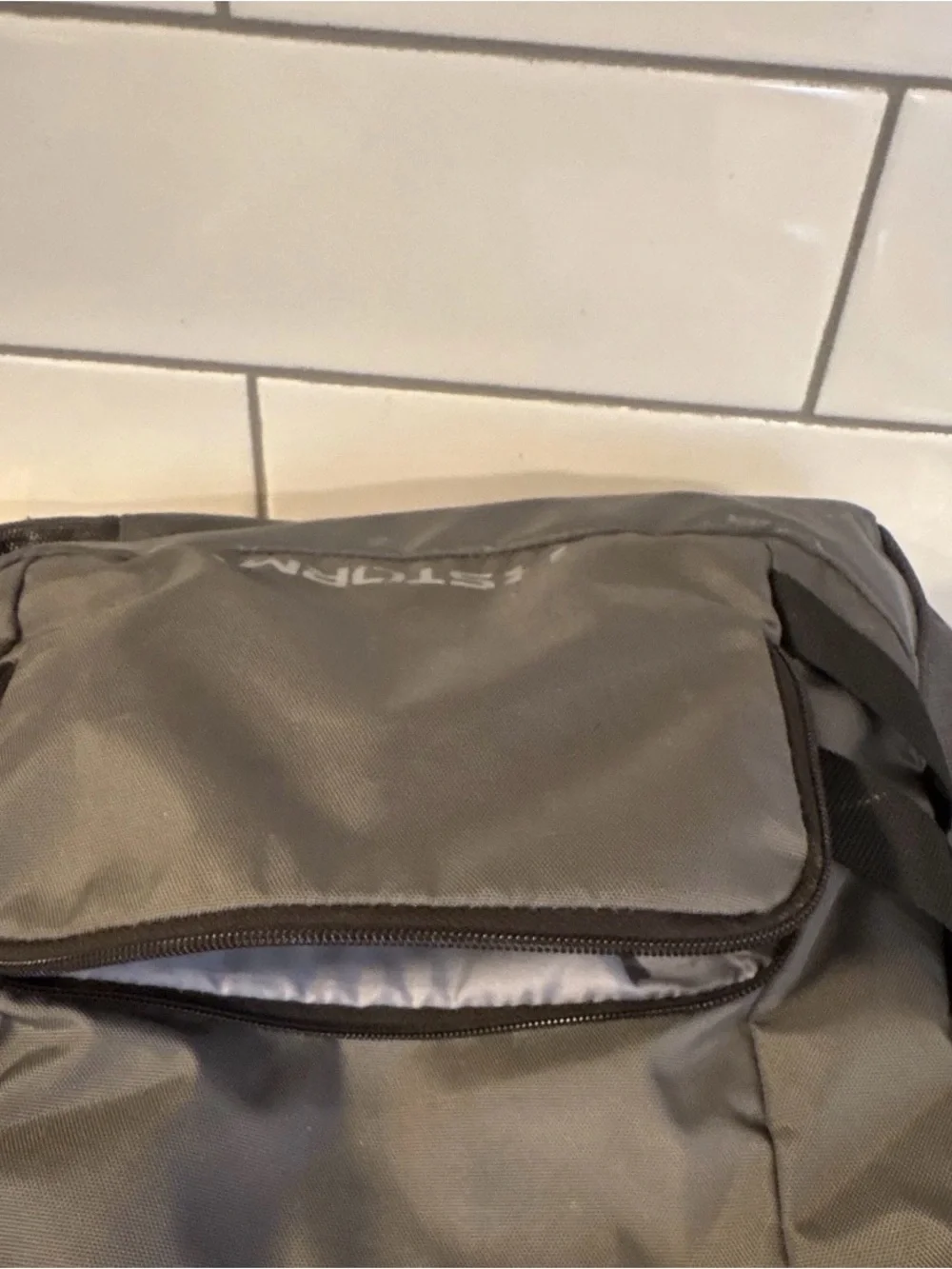 Under Armour Charcoal Gray Storm Backpack with Logo